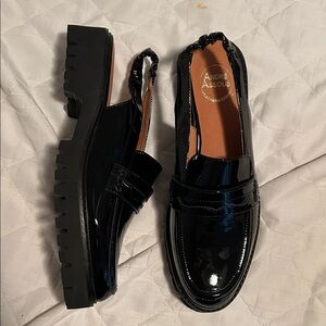 Andre Assous Glossy Black genuine patent leather Loafers